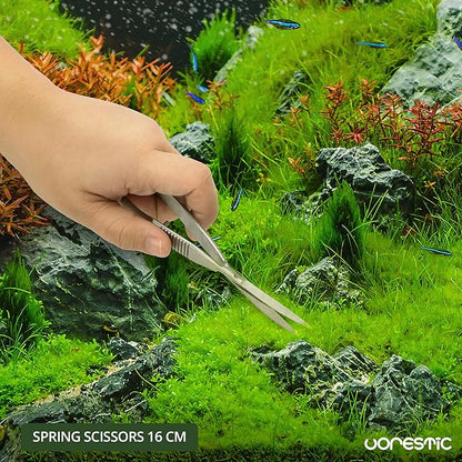 Aquascaping Scissors - 6.3 Inch, Terrarium & Aquarium Scissors for Plants