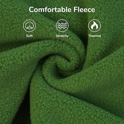 PUMYPOREITY Fleece Sphynx Cat Clothes, Warm Thick Cat Sweater, Soft Winter Coat for Hairless Cats, Cold Weather Pet Sweater for Dogs and Cats, Green, L