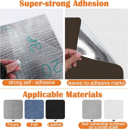 Cat Scratch Protectors for Furniture - 40" x 15.8" Trimmable Self-Adhesive Cats Claws Scratch Pads, Cat Climbing Couch Protector for Protecting Furniture Couch Chair Sofa Cats Pet Gift (Brown)