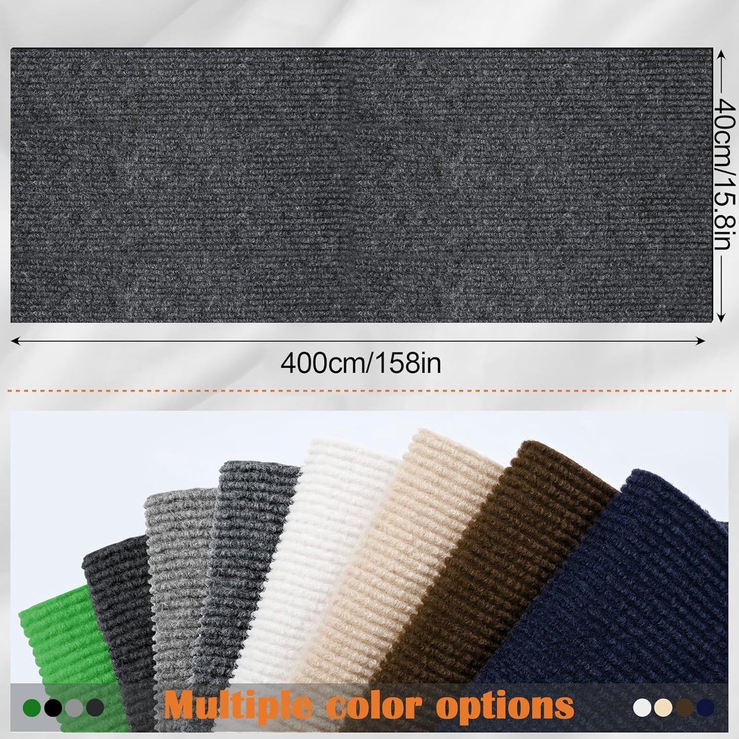 Cat Scratch Furniture Protector - 158" x 15.8" Trimmable Self-Adhesive Cats Claws Scratch Pads, DIY Cat Climbing Couch Protector for Scratch Post Cat Tree Replacement Indoor (Dark Gray)