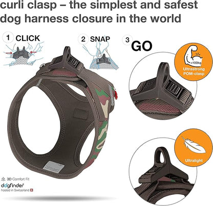 Vest Harness curli Clasp Air-Mesh Camo 2XS