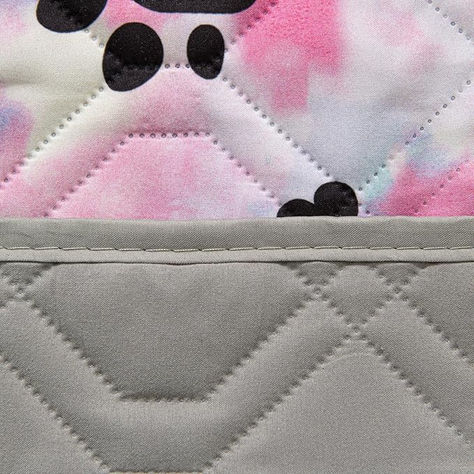 Dog Bed Cover for Pets Blankets Rug Pads for Couch Protection Waterproof Bed Covers Dog Blanket Furniture Protector Reusable Changing Pad (20X30, Red+Black Paw Bone)