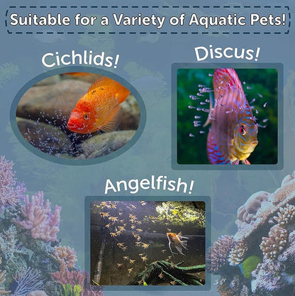 Aquatic Foods Inc. Brine Shrimp Artemia Eggs, Premium Grade 90% Hatch Rate from The Great Salt Lake, Utah, USA- 200 Grams 7.05oz