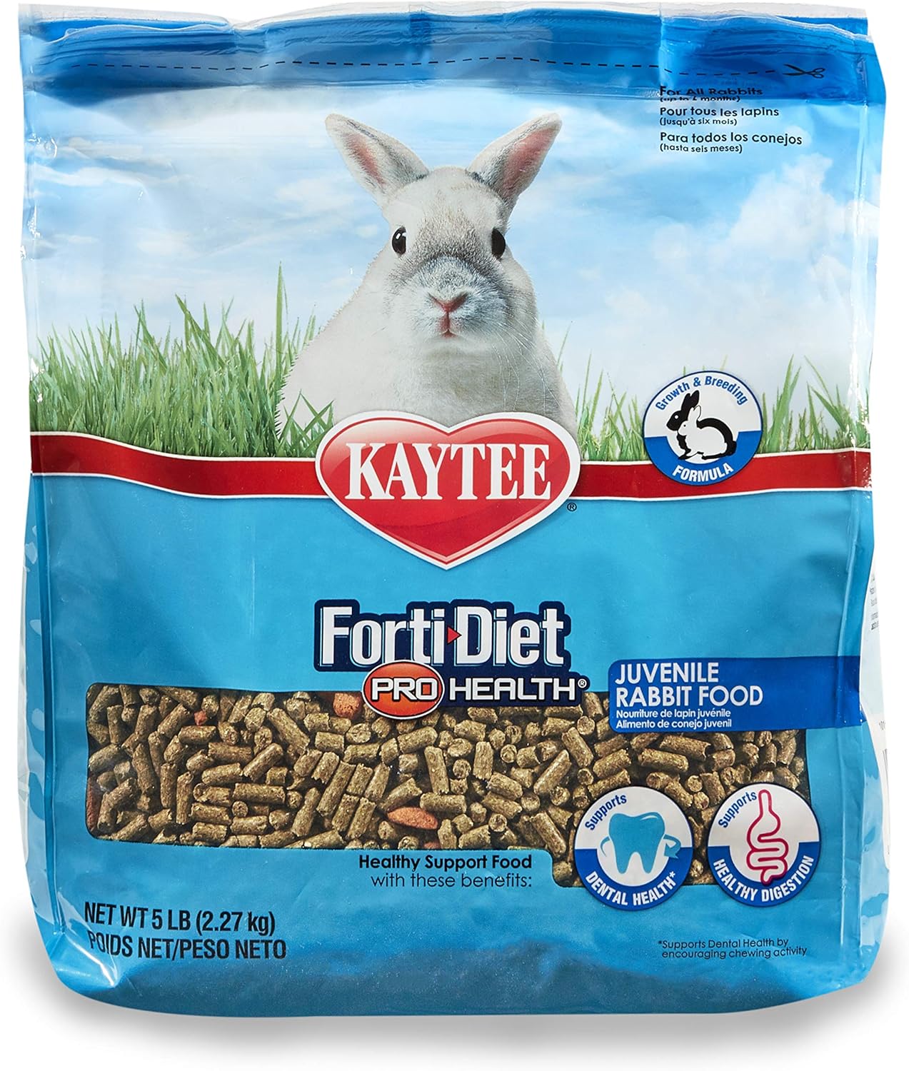 Kaytee Forti-Diet Pro Health Juvenile Rabbit Food 5lb