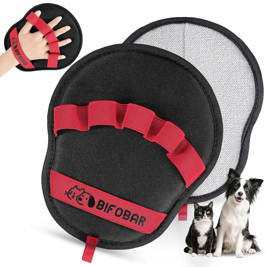 Pet Hair Removal Glove - Magic Brush Electrostatic Mitt for Dogs & Cats, Reusable Grooming Gloves - Dog Hair Remover Tool with 5-Finger Design for Couch, Carpet, Furniture, Laundry & Clothing