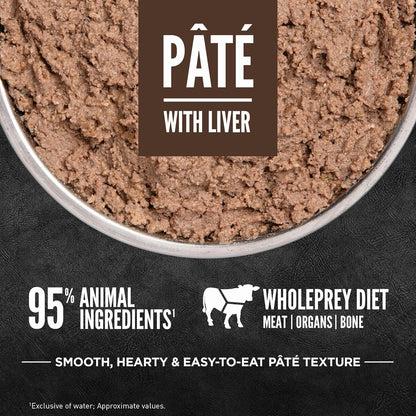 ORIJEN Pate Wet Dog Food Regional Red Recipe with Liver 12.8oz Cans (12 Count)
