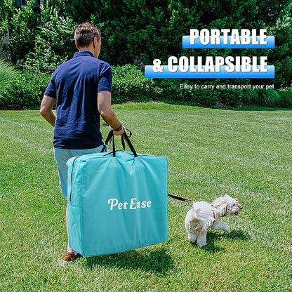 Huge Sapce Double Compartment Cat Travel Carrier with Litter Box & Homack | Cat Show Kennel Cage Crate with Mat & Water Bottle