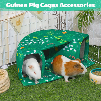 Unicorn Catcher Guinea Pig Hideout - Large Cozy Bed, Warm House, Washable Tunnel Accessories for Small Pets: Hamster, Chinchilla, Bunny