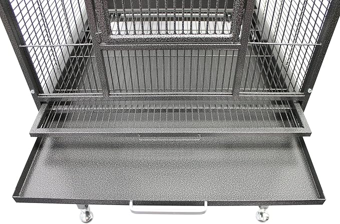 Madagascar Cage - 60" Tall Durable Spacious Metal Cage - for Sugar Gliders, Squirrels, Marmosets & Other Small Pets