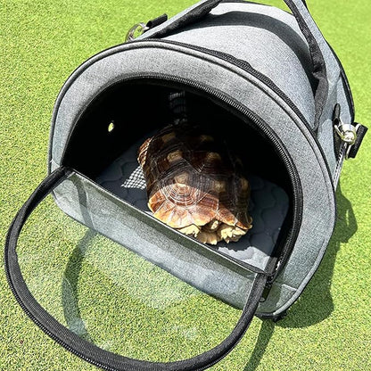 Guinea Pig Carrier, Small Pet Carriers for Rabbit Hamster Bird Bunny Bearded Dragon Kitty and Etc. Animal Bag with Stable Handle and Waterproof Pad, Easy Travel and Vet Visit-Large