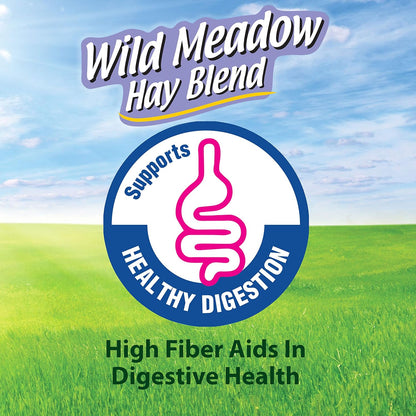 Kaytee All Natural Timothy Hay Wild Meadow Hay Blend for Guinea Pigs, Rabbits & Other Small Animals, 24 Ounce (Pack of 2)