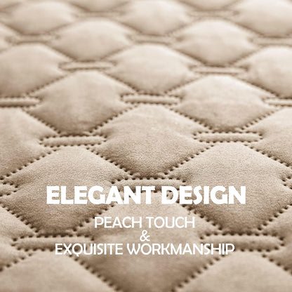 gogobunny 100% Double Sided Waterproof Dog Blanket Soft Pet Bed Cover Reversible Protect Furniture Couch Sofa Car for Puppy Cat Kids (Dark Beige/Light Beige, 30x80 Inch (Pack of 1))