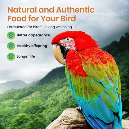 Harrison's Bird Foods High Potency Coarse—Maximum Nutritional Formula for Medium to Large Birds, Certified Organic Non-GMO Pet Bird Food, Vet-Developed, Suitable for All Life Stages, 11.3 kg/ 25 lb