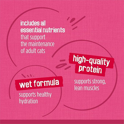 Purina Friskies Gravy Wet Cat Food Variety Pack, Surfin’ and Turfin’ Prime Filets Favorites - (Pack of 40) 5.5 oz. Cans