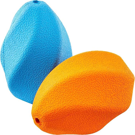 Amazon Basics Interactive Dog Treat Dispensing Enrichment Chew Toy, Large, Multi Color, 2-Pack