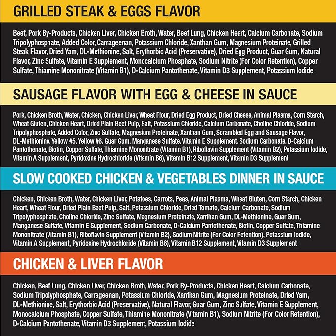 Cesar Wet Dog Food Home Delights & Classic Loaf in Sauce, Breakfast & Dinner Variety Pack, 3.5 oz. Easy Peel Trays (24 Count, Pack of 1)