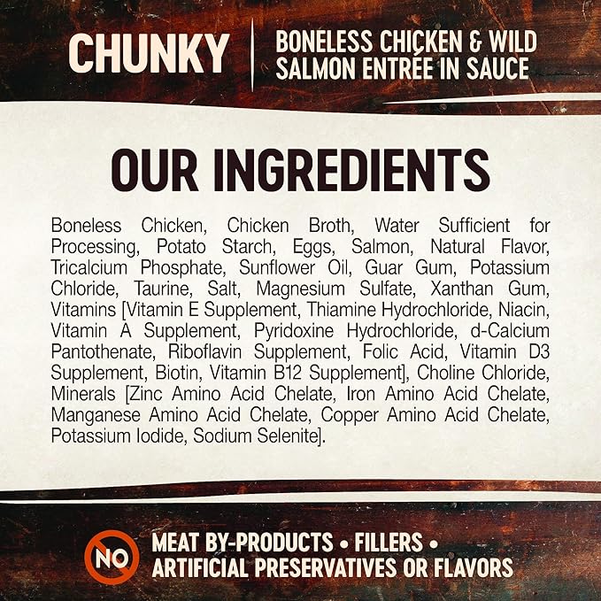 Wellness CORE Signature Selects Chunky Adult Wet Cat Food, Natural, Protein-Rich, Grain Free, 5.3 Ounce, 12 Pack (Chicken & Salmon)