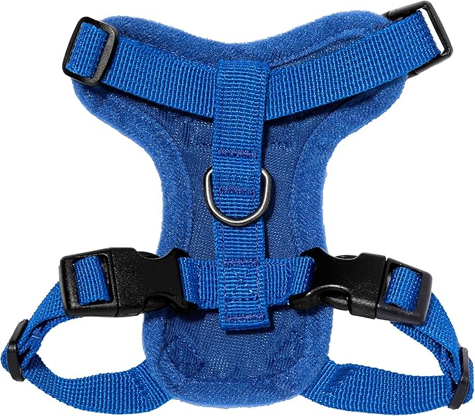 Voyager Step-in Lock Adjustable Cat Harness w. Cat Leash Combo Set with Neoprene Handle 5ft - Supports Small, Medium and Large Breed Cats by Best Pet Supplies - Royal Blue, XXS