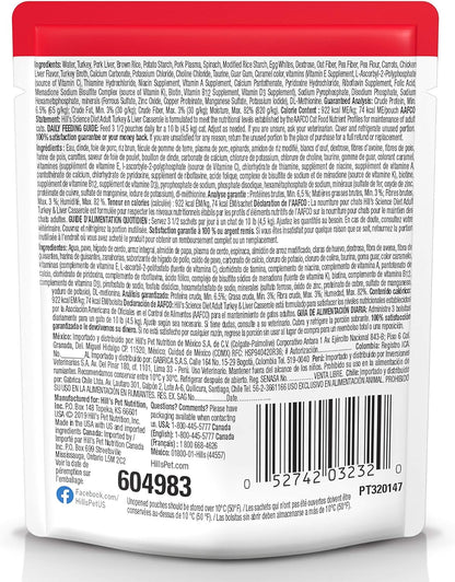 Hill's Science Diet Adult 1-6, Adult 1-6 Premium Nutrition, Wet Cat Food, Turkey Casserole Stew, 2.8 oz Pouch, Case of 24