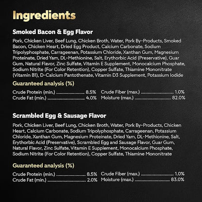 Cesar Wet Dog Food Classic Loaf in Sauce Breakfast Variety Pack, 3.5 oz. Easy Peel Trays (12 Count, Pack of 2)