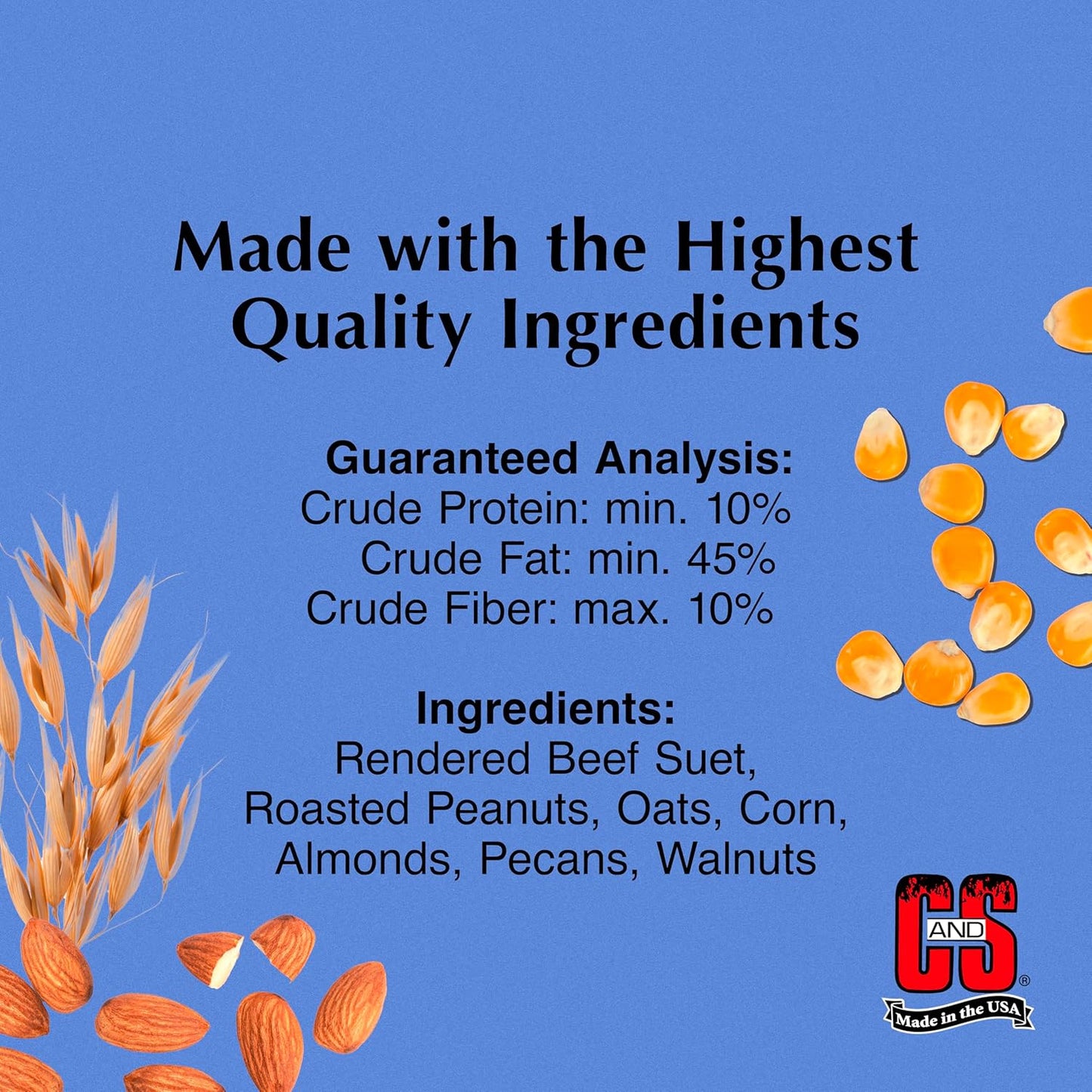 C&S Woodpecker Suet Treat, 11 Ounce, 8 Pack