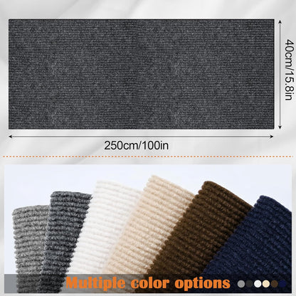 Cat Scratch Pad - 100" x 15.8" Trimmable Self-Adhesive Cat Scratch Furniture Protector, Sisal Cat DIY Climbing Couch Protector for Scratch Post Cat Tree Replacement Indoor (Dark Gray)