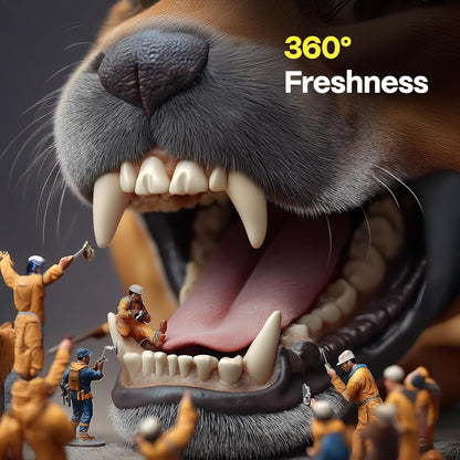 DOCO Dog Teeth Cleaning Wipes - Dog Tooth Brushing Kit, Remove Plaque & Tartar, Freshen Breath, Easy Pet Tooth Cleaning Kit for Oral Care, Ideal for Cat Owners - Coconut & Grapefruit Flavor, 50 ct.