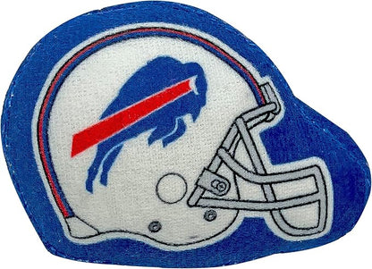 Best Plush CAT Toy - NFL Buffalo Bills Complete Set of 3 Piece Cat Toys Filled with Fresh Catnip. Includes: 1 Helmet Cat Toy, 1 Football Cat Toy with Feathers & 1 Beer Bottle. Beautiful Team Logos