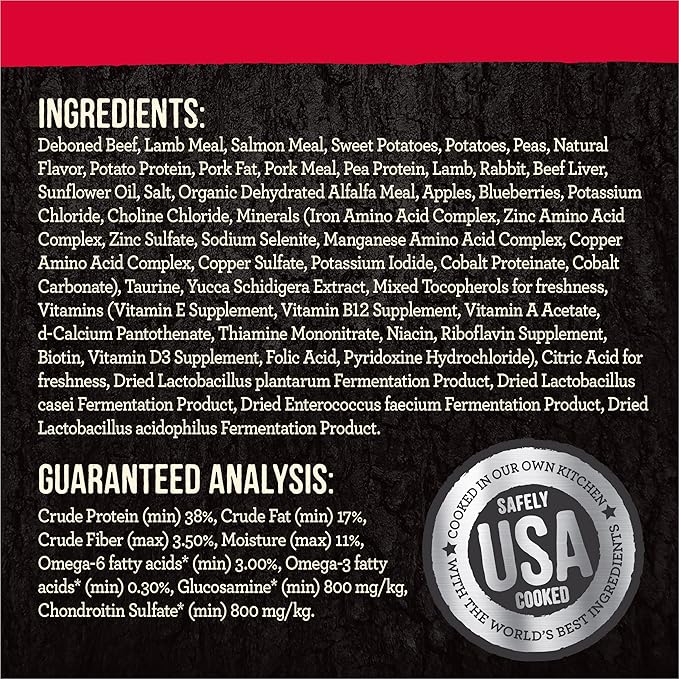 Merrick Backcountry Raw Infused Grain Free Dog Food, Great Plains Red Recipe, Freeze Dried Dog Food - 10 lb. Bag