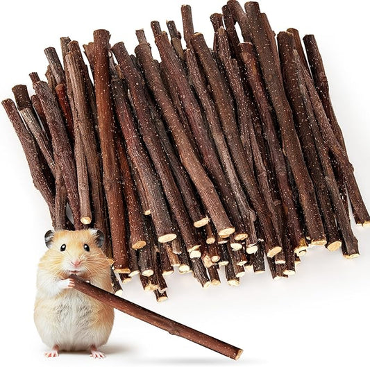 Sukh Natural Organic Apple Sticks - 250g Hamster Chew Stick Hams Rabbit Bunny Gerbil Guinea Pig Squirrel Chinchilla Small Animal Chew Sticks