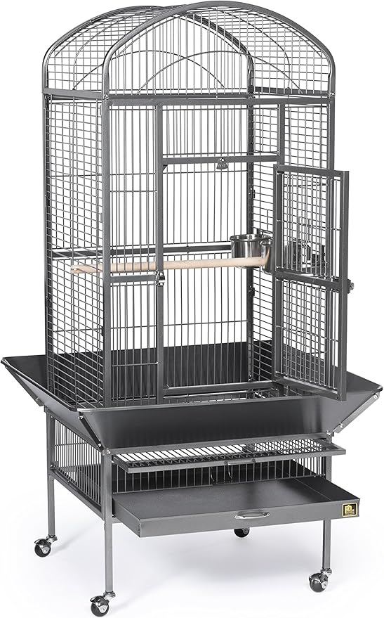 Prevue Pet Products 34521 Dometop Bird Cage, Large, Black Hammertone