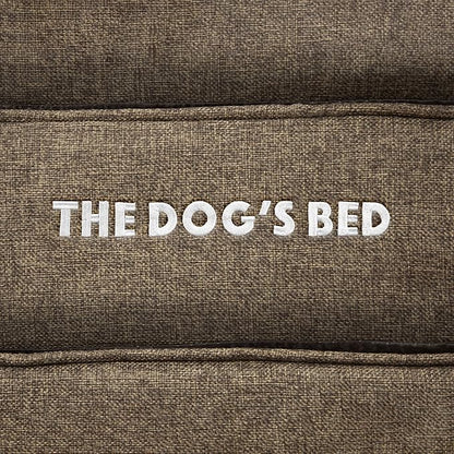 The Dog’s Bed Orthopedic Dog Bed Brown Linen Small