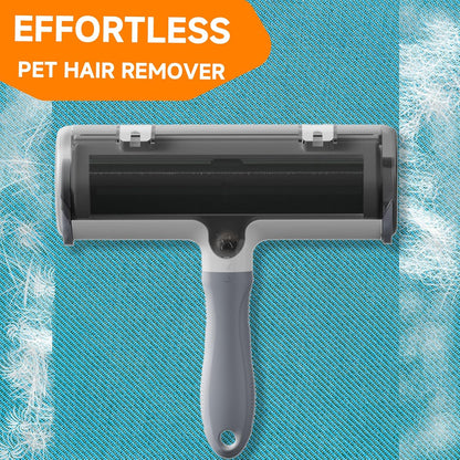 Pet Hair Remover & Pet Grooming Gloves Set - Deshedding Brush for Cats/Dogs, Reusable Lint Roller Brush for Cats,Dogs - Furniture, Car, Couch, Clothes and Bedding