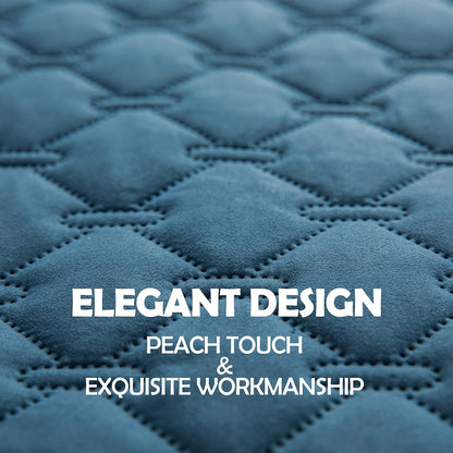 gogobunny 100% Double Sided Waterproof Dog Blanket Soft Pet Bed Cover Reversible Protect Furniture Couch Sofa Car for Puppy Cat Kids (Dark Blue/Light Blue, 30x80 Inch (Pack of 1))