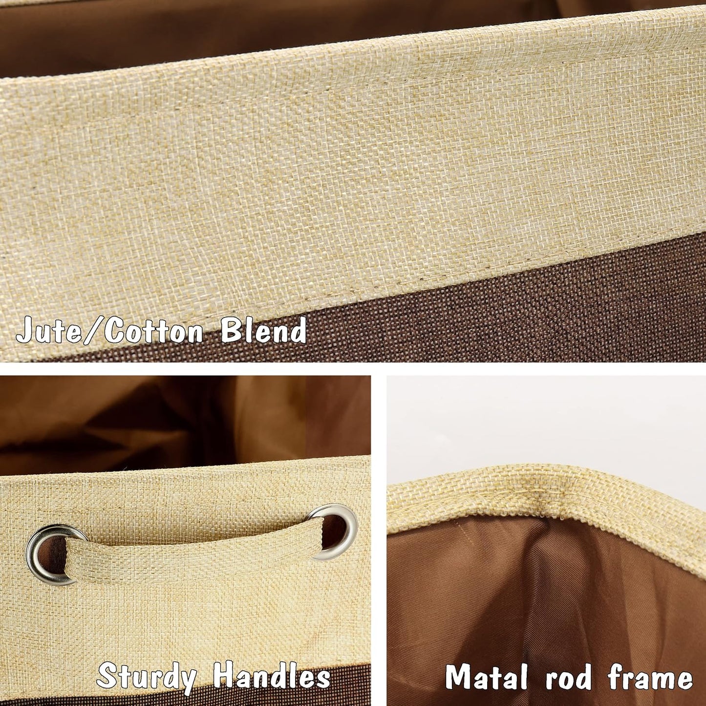 PET ARTIST Large Dog Toy Basket Bin - Rectangular Storage Box Chest Organizer for Dog Toys,Coats,Clothing,Apparel & Accessories & Blanket,Brown,15"x13"x12"