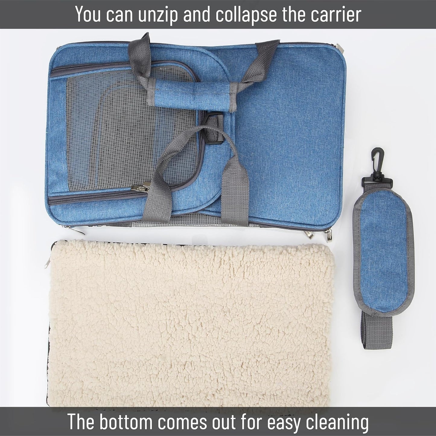 Mr. Pen Pet Carrier - Soft-Sided Cat & Dog Carrier Bag for Travel