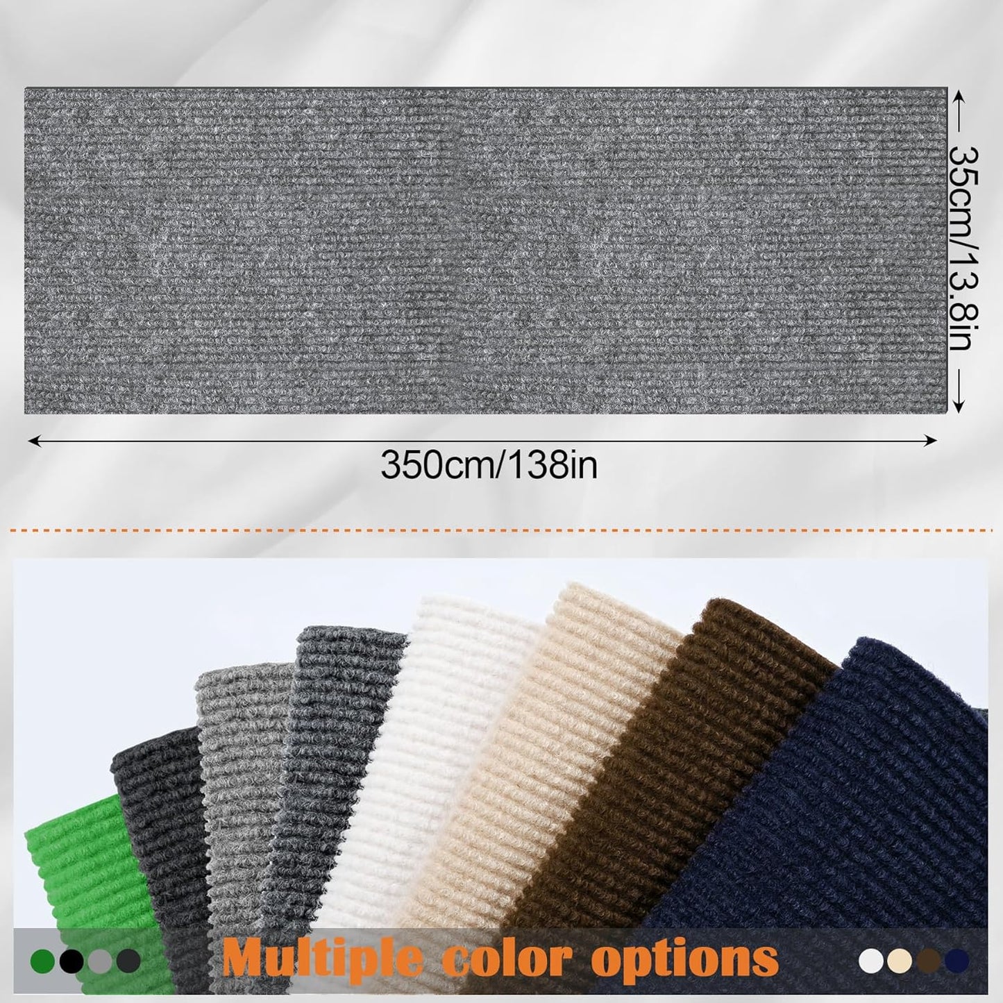 Cat Scratch Furniture Protector - 138" x 13.8" Trimmable Self-Adhesive Cats Claws Scratch Pads, DIY Cat Climbing Couch Protector for Scratch Post Cat Tree Replacement Indoor (Light Gray)