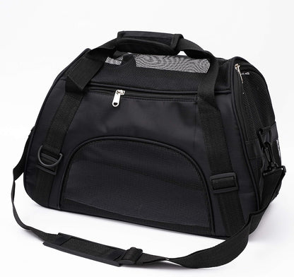 Pet Carrier Soft-Sided Carriers for Cat Carriers Dog Carrier for Small Medium Cats Dogs Puppies Pet Carrier Airline Approved Cat Dog Pet Travel Carrier (Small, Black)