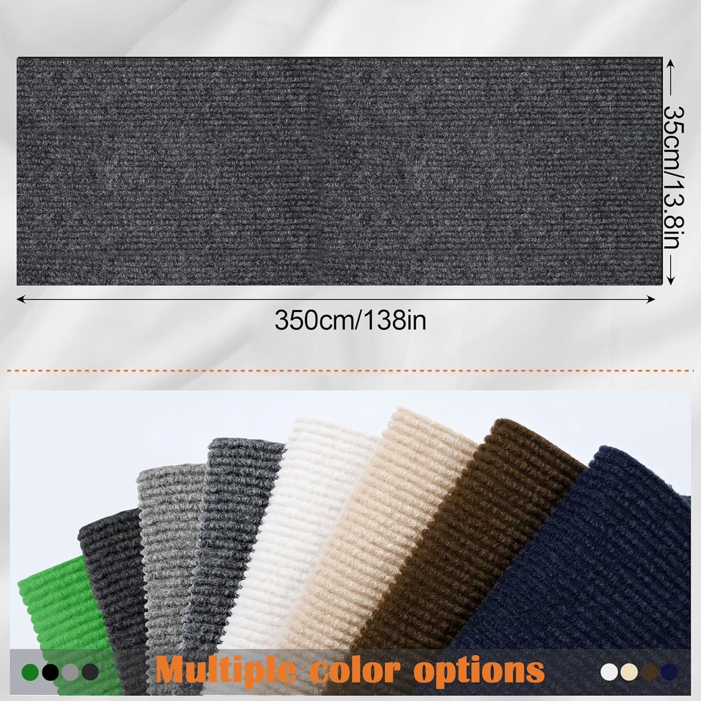 Cat Scratch Furniture Protector - 138" x 13.8" Trimmable Self-Adhesive Cats Claws Scratch Pads, DIY Cat Climbing Couch Protector for Scratch Post Cat Tree Replacement Indoor (Dark Gray)