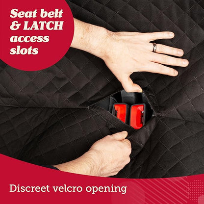 Lusso Gear Dog Blanket for Car - Universal Fit, Black - Waterproof & Non-Slip Back Seat Protector Blanket for Trucks & SUVs - Pet Seat Cover for Dogs