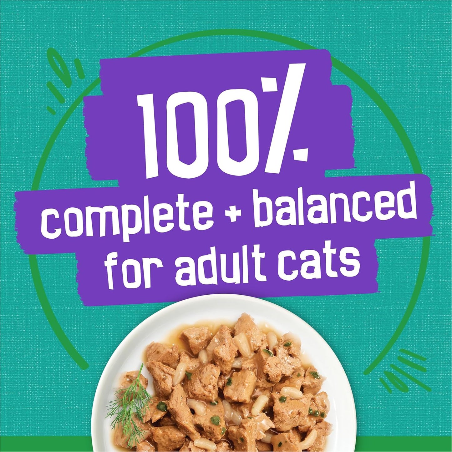 Purina Friskies Indoor Cat Food Meaty Bits Saucy Seafood Bake With Garden Greens in Sauce - (Pack of 24) 5.5 oz. Cans