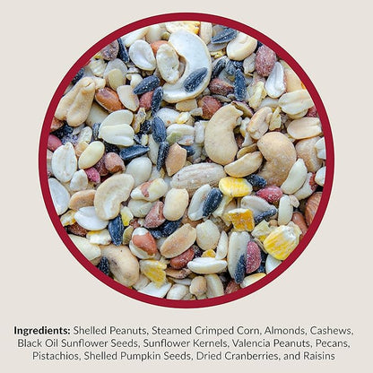 Lyric Fruit and Nut Wild Bird Seed - High Energy Wild Bird Food Mix - Attracts Woodpeckers, Chickadees & Other Songbirds - 10 lb. (pack of 2 - 5 lb bags)