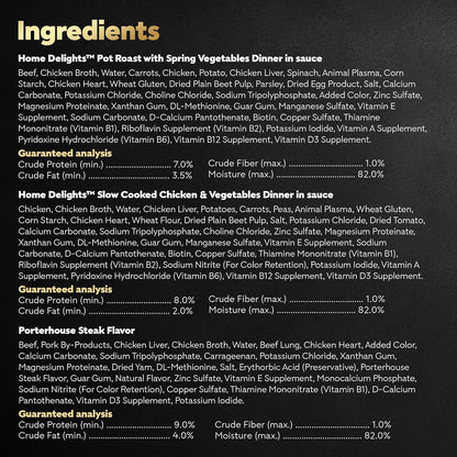 Cesar Wet Dog Food Home Delights & Classic Loaf in Sauce, Variety Pack, 3.5 oz. (36 Count, Pack of 1)