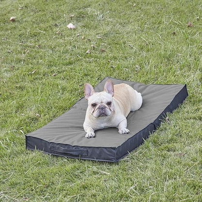 Outdoor Beds for Large Dogs, Waterproof with Washable Cover, Foldable Cooling & Orthopedic: 35in All Weather