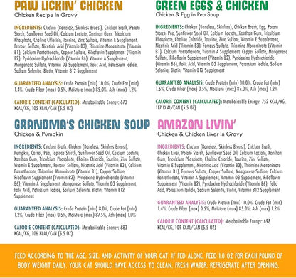 Weruva Classic Cat Food, Variety Pack, Paw Lickin' Pals Wet Cat Food, 5.5oz Cans (Pack of 24)