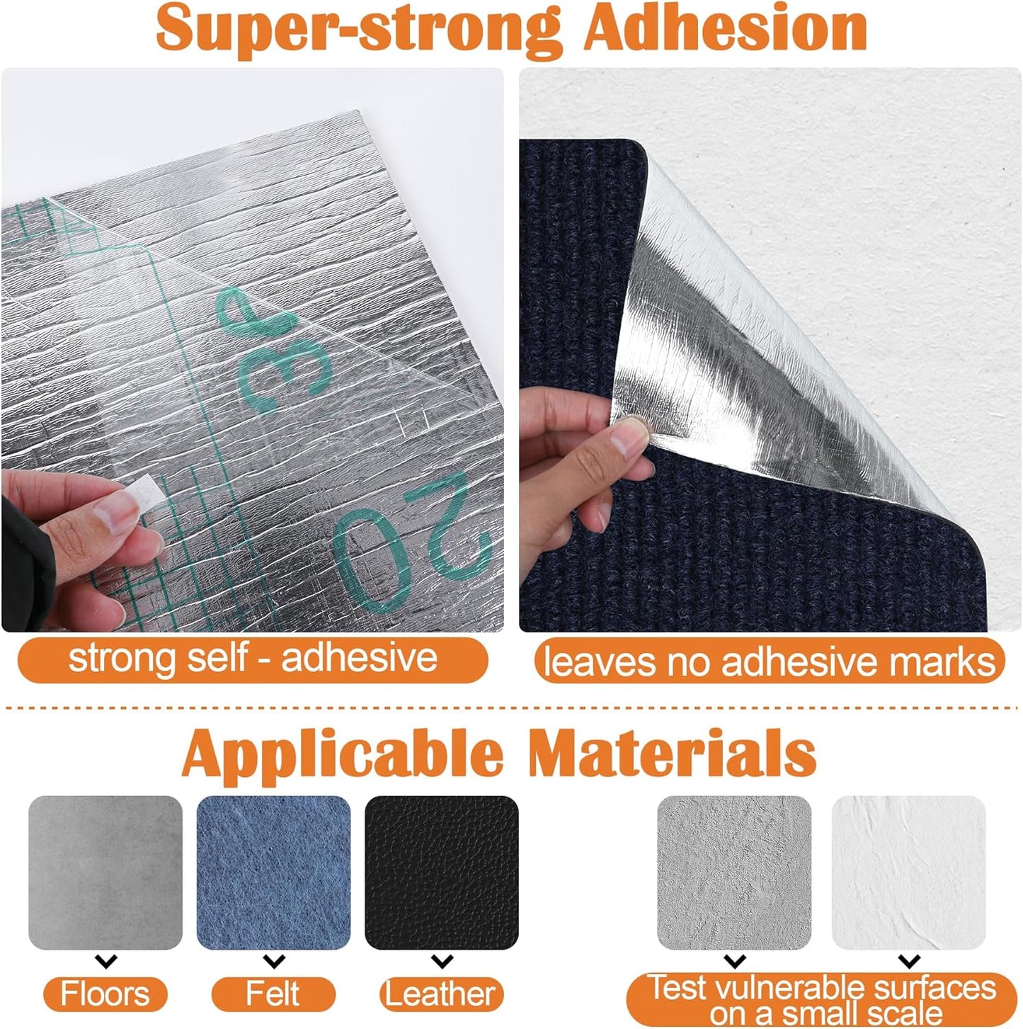 Cat Scratch Furniture Protector - 158" x 17" Trimmable Self-Adhesive Cats Claws Scratch Pads, DIY Cat Climbing Couch Protector for Scratch Post Cat Tree Replacement Indoor (Dark Blue)