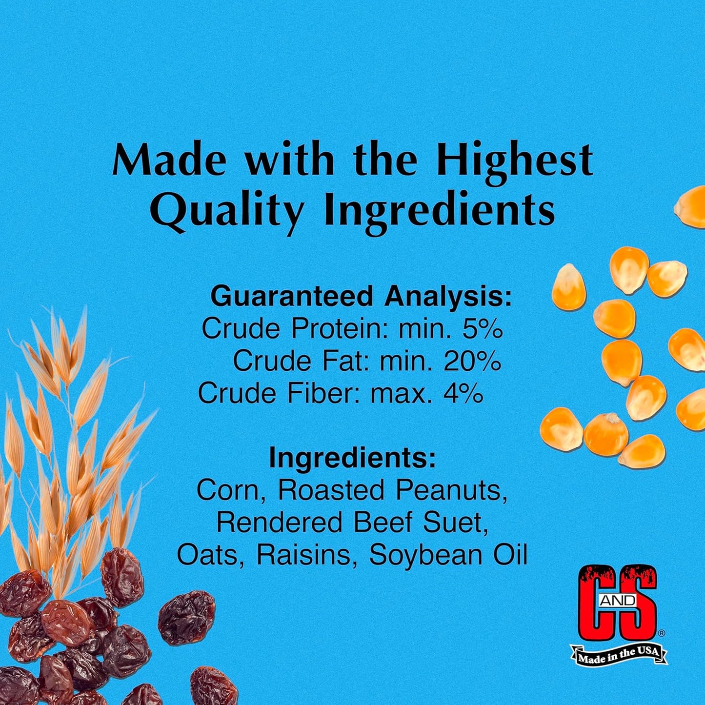 C&S Woodpecker Suet Nuggets, Outdoor Wild Bird Food for Woodpeckers, Flickers and More, 27 Ounces