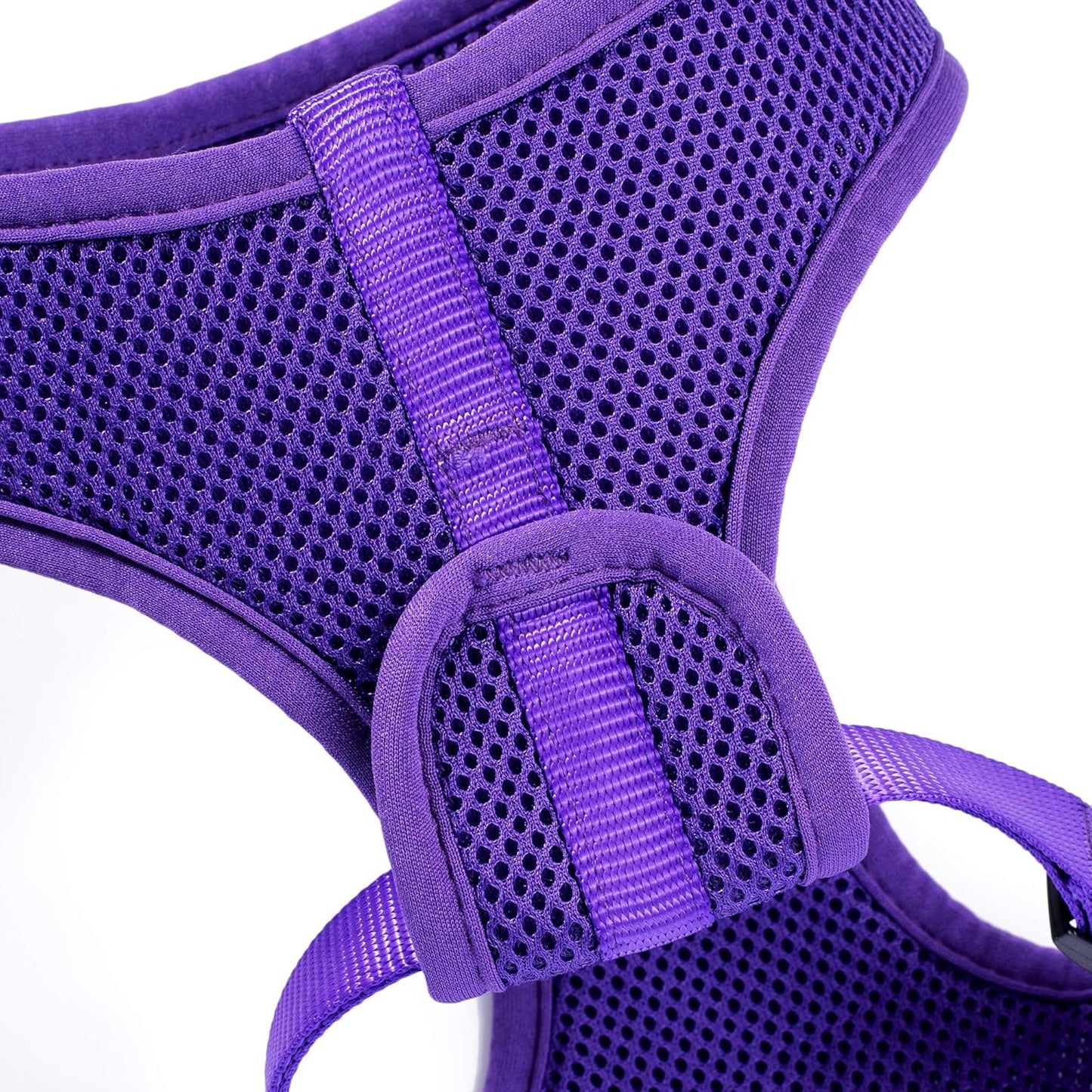 Mile High Life Step in Dog Harness for Small Dogs No Pull, Easy Get on Air Mesh Vest Harness, Adjustable Easy Closures Both Neck and Chest (Purple, L Chest 21.6"-43.2")