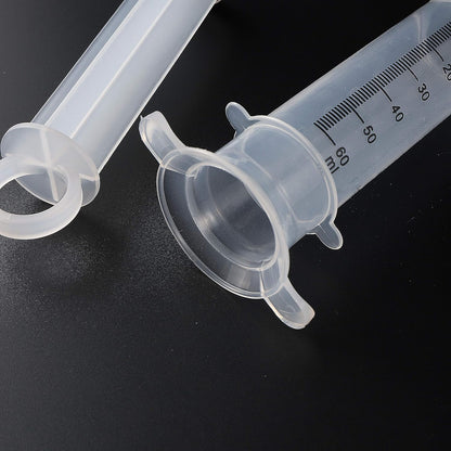 60ML Baby Bird Parrot Feeding Tubes, Liquid Medicine Feeder Push-Tube Pet Cat Dog Feeder with 2 Pcs Stainless Steel Metal Feeding Spoon