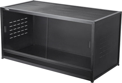 Reptile Terrarium 40''x16''x16'' ToxiRium Large PVC Reptile Enclosure 44 Gallons for Bearded Dragon Gecko Lizard Snake, Wide Breeding Vivarium Area with Sliding Doors Lock